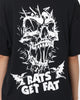 Rats Get Fat Bloody Rats Oversized Vintage T-Shirt Black