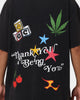Goat Crew Thank You Vintage T-Shirt Black Wash