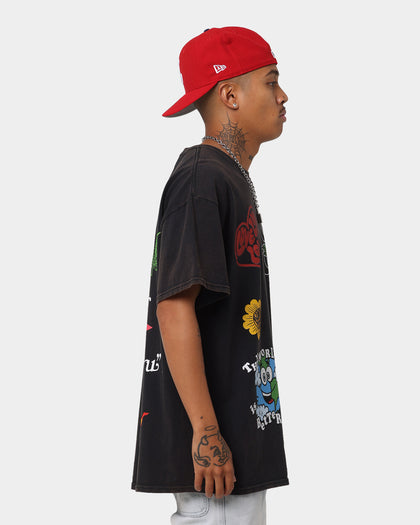 Goat Crew Thank You Vintage T-Shirt Black Wash