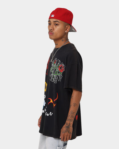 Goat Crew Thank You Vintage T-Shirt Black Wash