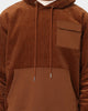 XXIII Matias Cord Hoodie Brown