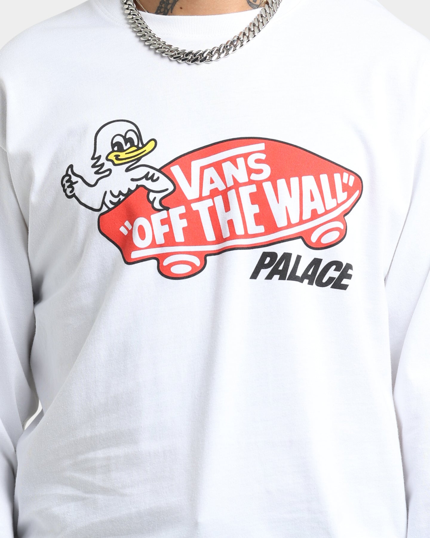 Palace Palace X Vans Duck Out Long Sleeve Shirt White | Culture