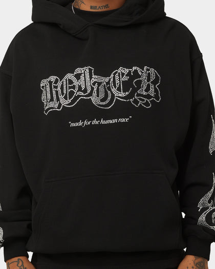 Loiter Cosmic Rhinestone Hoodie Black
