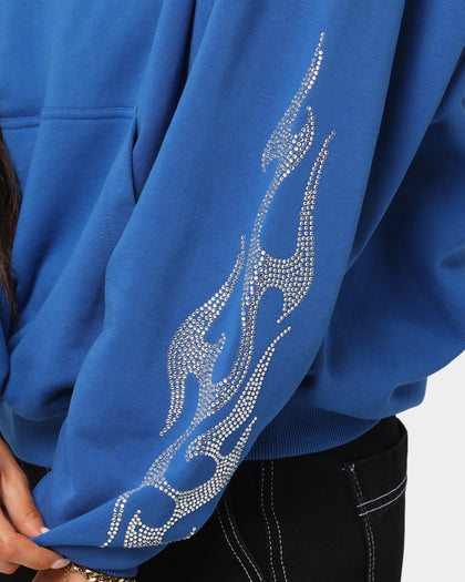 Loiter Cosmic Rhinestone Hoodie Blue
