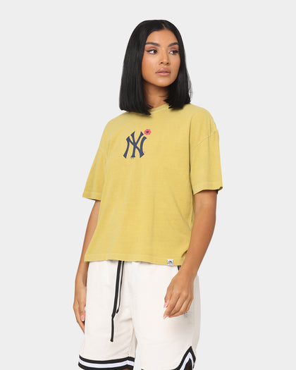 Majestic Athletic Women's New York Yankees Bespoke Logo T-Shirt Ginger