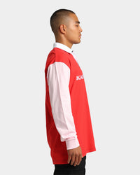 Karl Kani Retro Block Rugby Shirt Navy