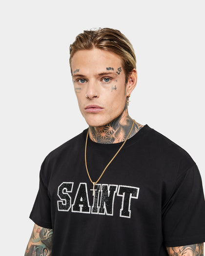 Saint Morta Semi Final Rhinestone T-Shirt Black