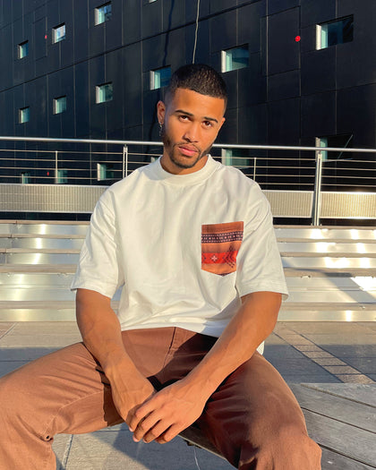 XXIII Luis Printed Pocket T-Shirt White