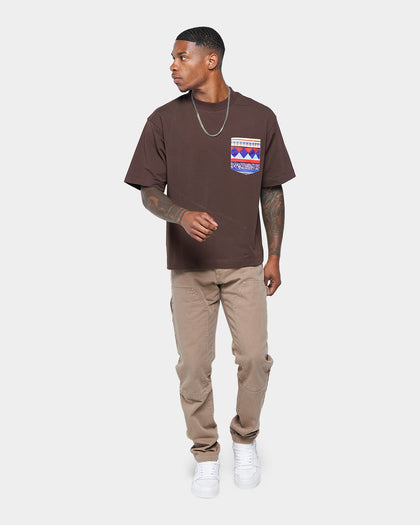 XXIII Luis Printed Pocket T-Shirt Brown