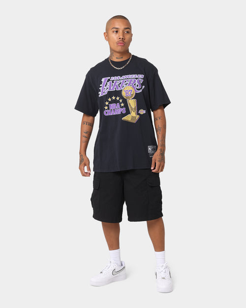Mitchell & Ness Los Angeles Lakers '87 NBA Champs Vintage T-Shirt Vintage Black