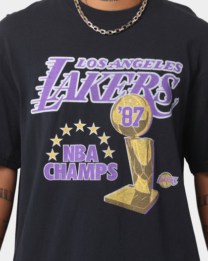 Mitchell & Ness Los Angeles Lakers '87 NBA Champs Vintage T-Shirt Vintage Black