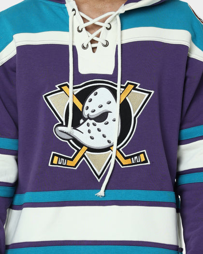 47 Brand Anaheim Ducks Lacer Hoodie Purple/Sharks Teal