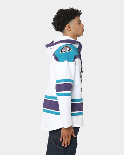47 Brand Anaheim Ducks Superior Lacer Hoodie White Wash