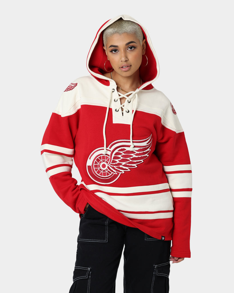 47 Brand Red Wings Superior Lacer Hood Red