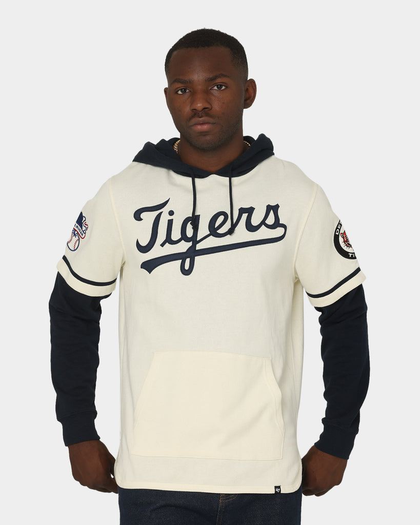 47 Brand Detroit Tigers Shortstop Hoodie Cream