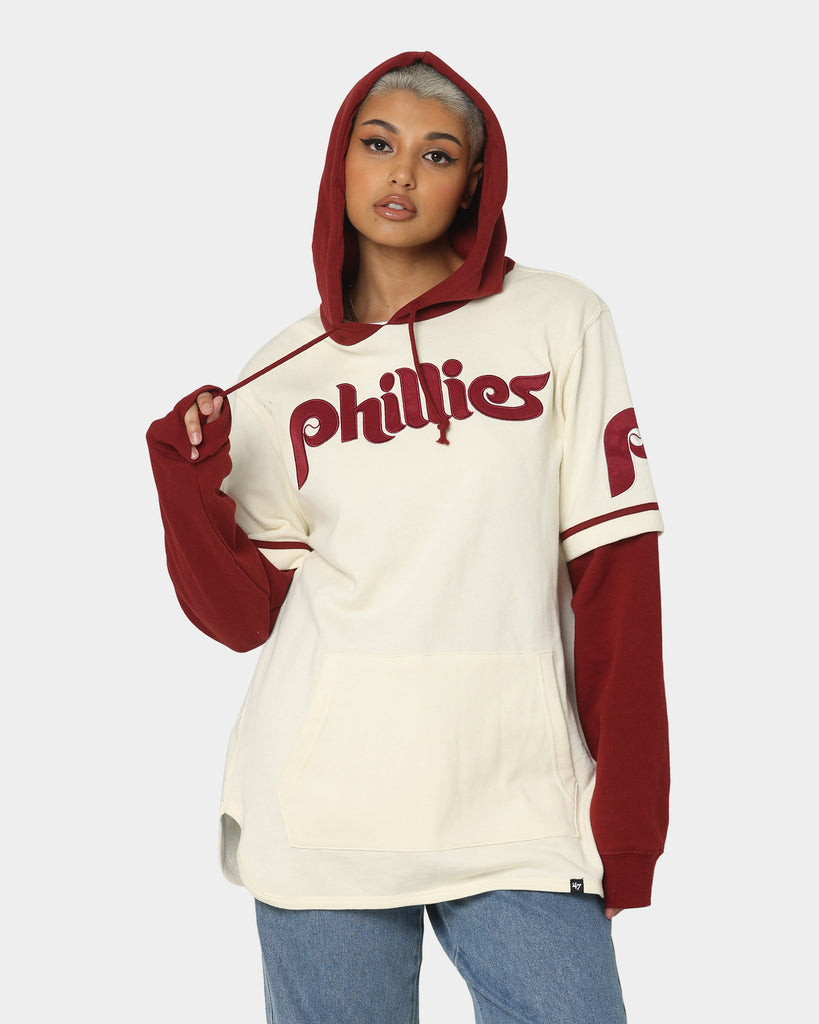 47 Brand Philadelphia Phillies Shortstop Hoodie Cream