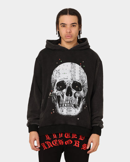 Lifted Anchors Kingdom Hoodie Washed Black