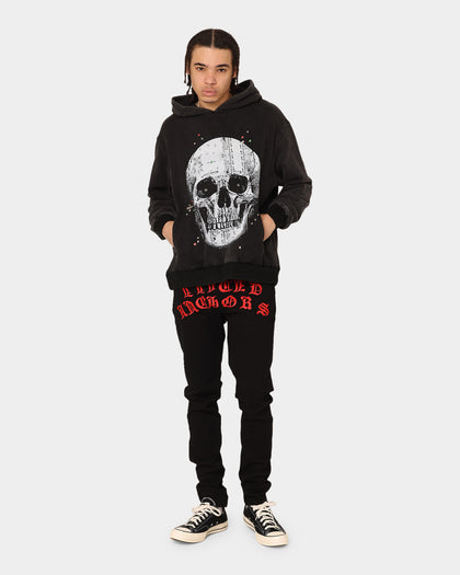 Lifted Anchors Kingdom Hoodie Washed Black