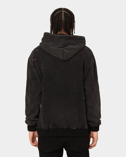 Lifted Anchors Kingdom Hoodie Washed Black