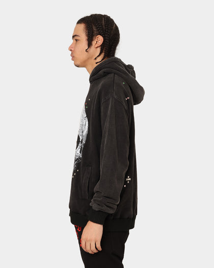 Lifted Anchors Kingdom Hoodie Washed Black