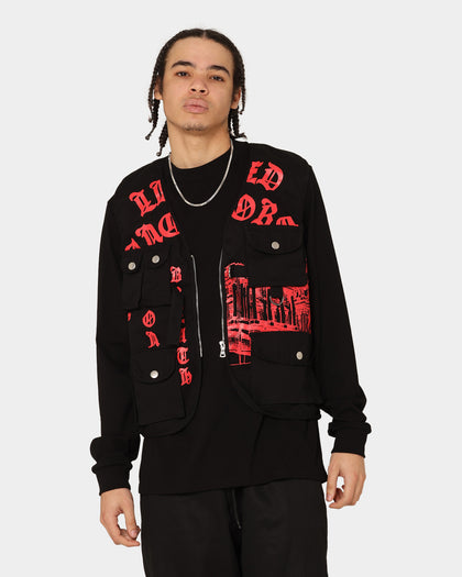 Lifted Anchors Tombstone Vest Black