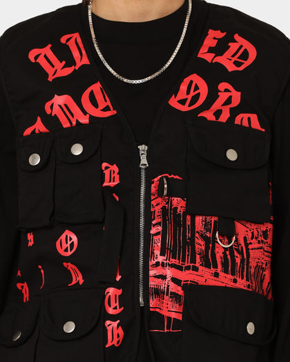 Lifted Anchors Tombstone Vest Black