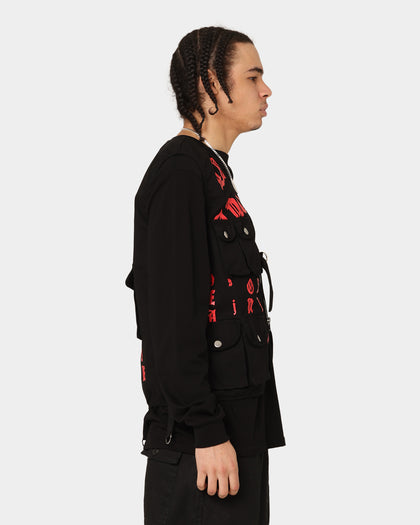 Lifted Anchors Tombstone Vest Black