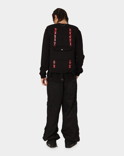 Lifted Anchors Tombstone Vest Black