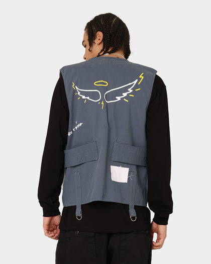 Lifted Anchors Warwick Utility Vest Navy