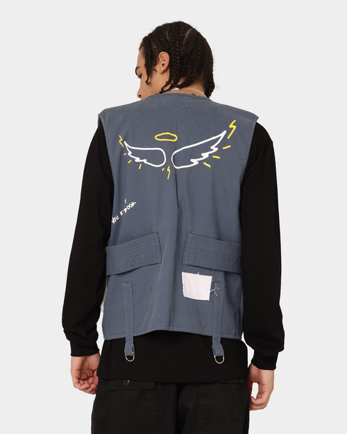 Lifted Anchors Warwick Utility Vest Navy