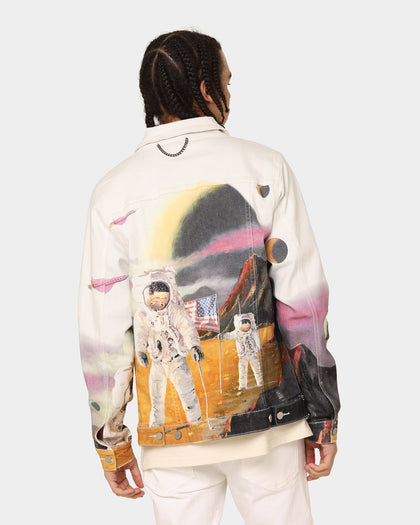 Lifted Anchors Wonderland Denim Jacket White