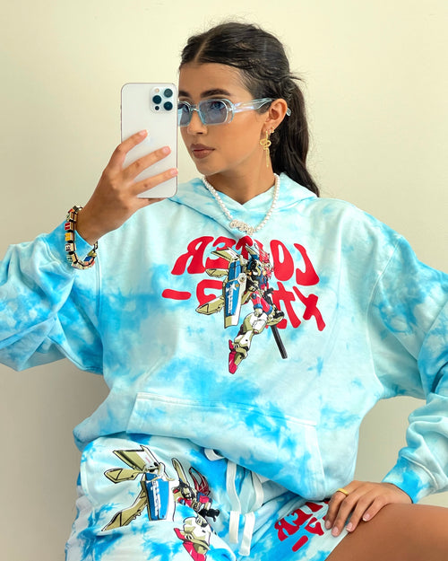 Loiter Eternal Tie Dye Hoodie Blue