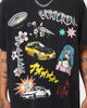 Goat Crew All Over Manga Vintage T-Shirt Black Wash