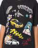 Goat Crew All Over Manga Vintage T-Shirt Black Wash
