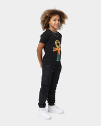 Honor The Gift Kids' Fall Spiritual Warfare T-Shirt Black