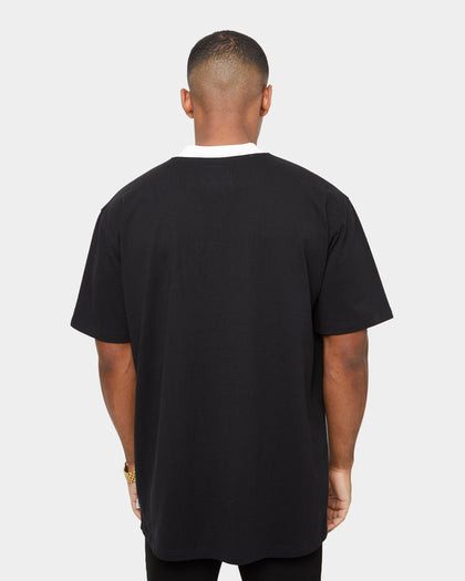 Carre Mono Ringer Oversized Short Sleeve T-Shirt Black/Off White
