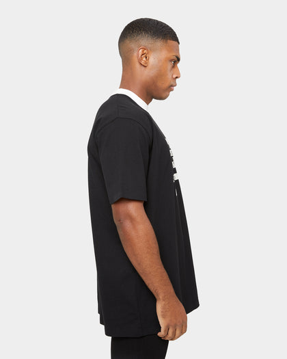 Carre Mono Ringer Oversized Short Sleeve T-Shirt Black/Off White