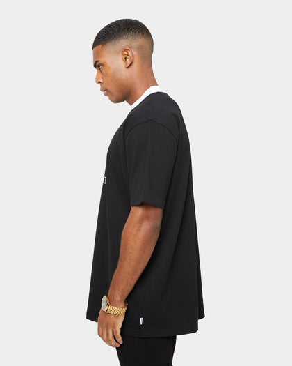 Carre Mono Ringer Oversized Short Sleeve T-Shirt Black/Off White