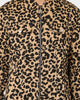 En Noir Inc Stipe Trucker Denim Jacket Leopard