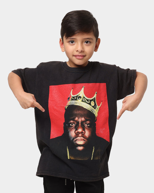 Notorious B.I.G Kid's Biggie Smalls T-Shirt Black