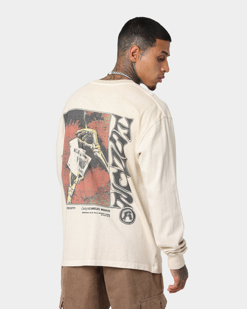 Honor The Gift Lucky Hand Long Sleeve T-Shirt Cream