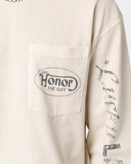 Honor The Gift Lucky Hand Long Sleeve T-Shirt Cream