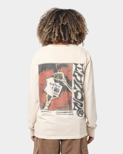 Honor The Gift Lucky Hand Long Sleeve T-Shirt Cream
