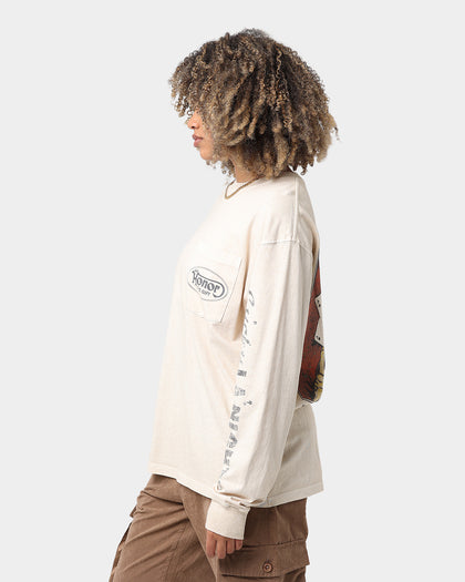 Honor The Gift Lucky Hand Long Sleeve T-Shirt Cream