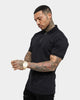 Saint Morta Loom Polo Shirt Black/Silver