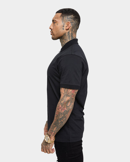 Saint Morta Loom Polo Shirt Black/Silver