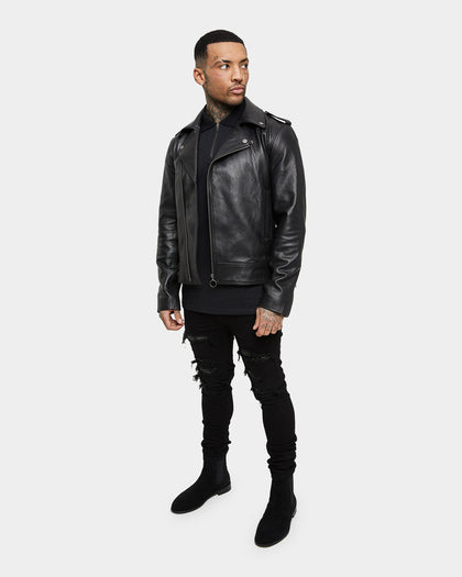 Saint Morta Loom Polo Shirt Black/Silver