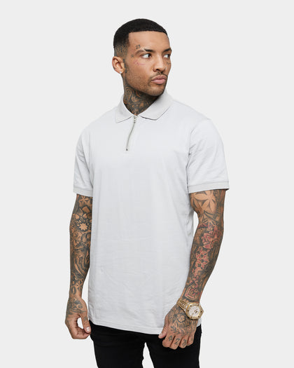 Saint Morta Loom Polo Shirt Light Grey
