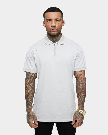Saint Morta Loom Polo Shirt Light Grey