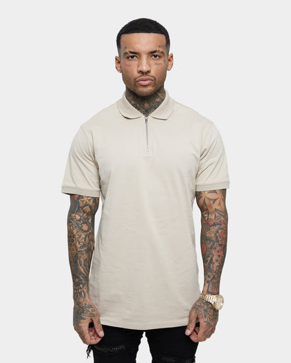 Saint Morta Loom Polo Shirt Stone